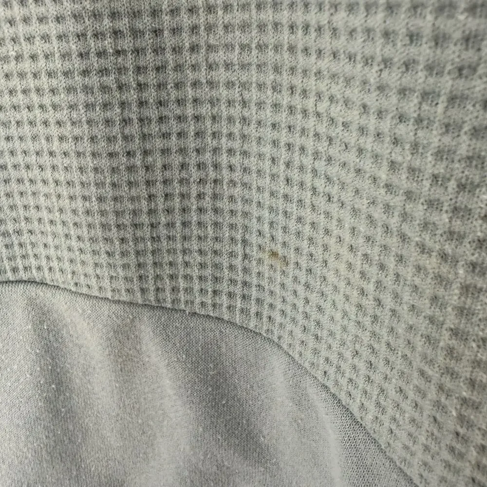 adidas Light Blue Waffle Crewneck Sweatshirt L